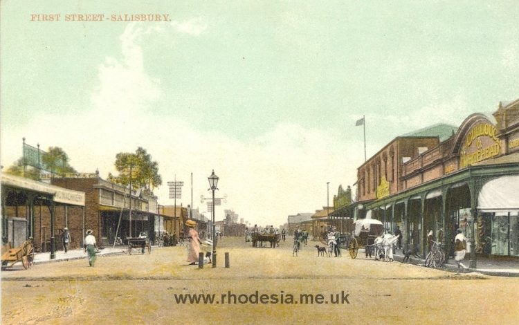 Looking North along First Street, Salisbury early 1900s