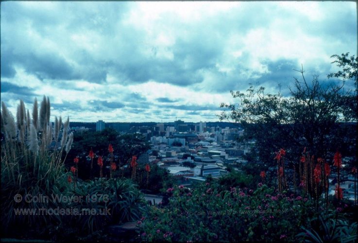 Salisbury, capital city of Rhodesia, from The Kopje – a much photographed view down the years