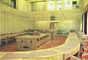 Senate Chamber of Rhodesia's Parliament