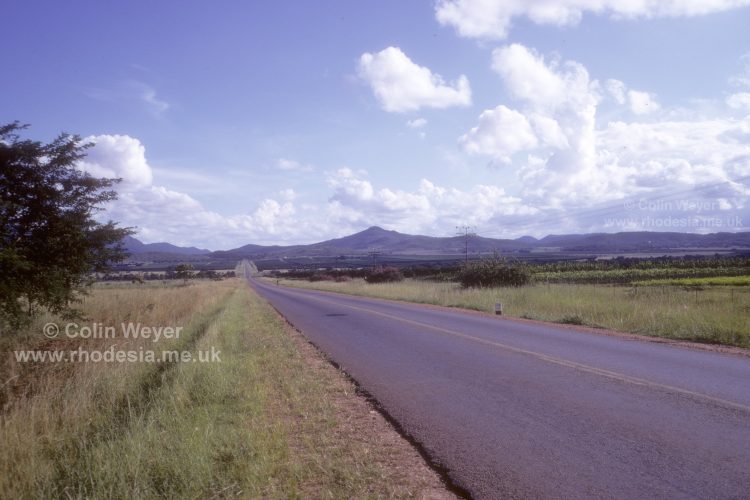 The Bindura road through the Mazoe Valley was maintained to a very high standard like nearly all roads in Rhodesia.