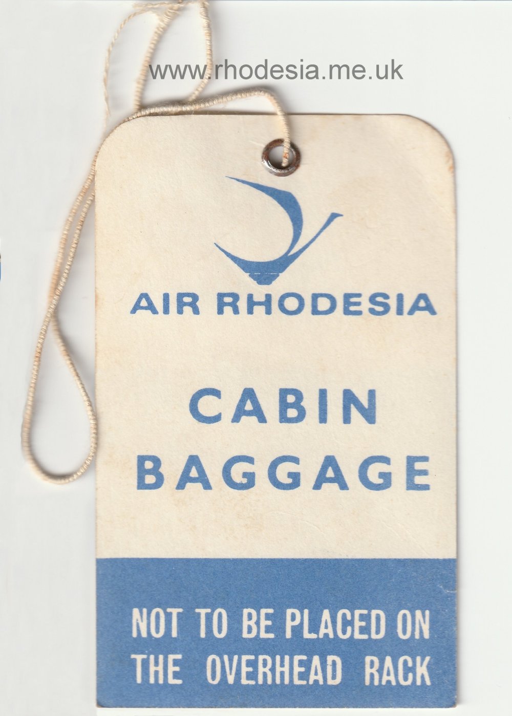 Air Rhodesia baggage tag