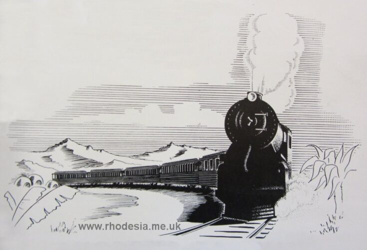Rhodesia Railways train sketch