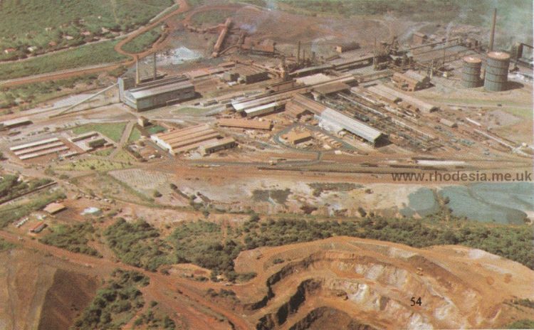 The Risco steelworks from the air