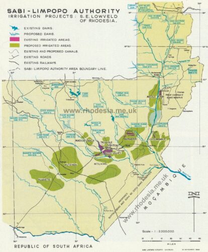 Sabi - Limpopo Authority map of current and planned developments