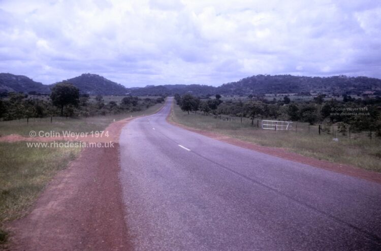 The road north towards Fort Victoria 1974
